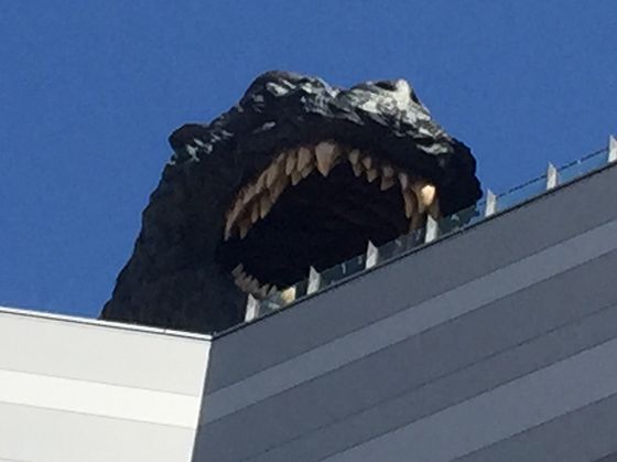 新宿歌舞伎町のゴジラヘッドの画像