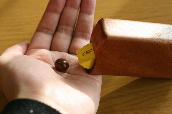 チョコボールの木製ケース