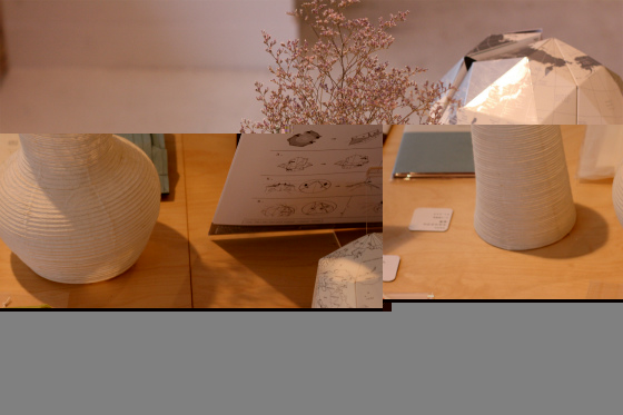西荻紙店（にしおぎしてん）紙の花瓶